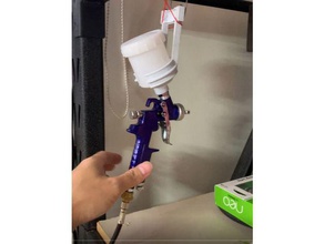 spray gun holder tool holders & boxes 3d print model - Mito3D