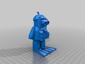 ludique plongeur L'impression 3d 3d print model - Mito3D