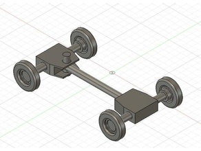 Automobil test v2 hochgeladen automotive 3d-Drucker 3d-drucken Auto engineering experiment firstupload Erster upload m3f bewegen movingparts bewegliche Teile prusa i3 einfach Toleranz - Spielzeug toycar Räder wip workinprogress 3d print model - Mito3D