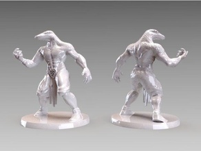 yuan-ti halfblood games creature dnd miniature dungeons dragons mini painting minis monster tabletop gaming 3d print model - Mito3D