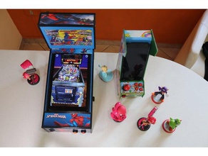 mini gabinete flipper pinball juegos y juguetes 3d print model - Mito3D