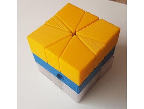 sq-1 puzzle del cubo i di rubiks cube piazza 3d print model - Mito3D