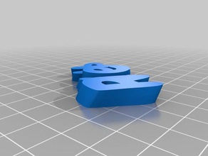 riley targhetta portachiavi i su misura 3d print model - Mito3D