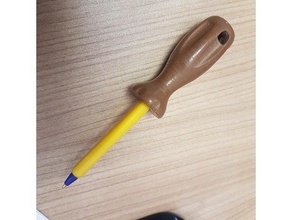 screwdriver pen holder bic 3d print model - Mito3D