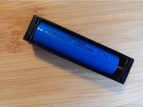 18650 batteria titolare contatti a molla l'elettronica caso aliexpress batterie porta clip liion primavera 3d print model - Mito3D