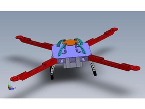 quadro dron r c veículos drone f450 chassis quadcopter 3d print model - Mito3D