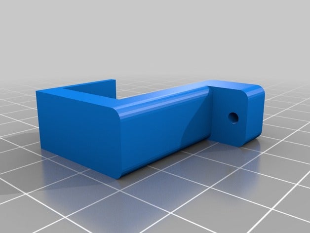 curtain rod hook glue screwless smaller household 3D print model - Mito3D