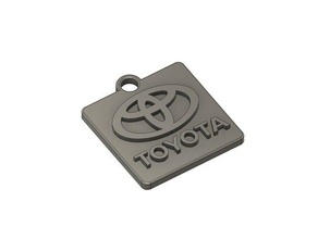 Schlüsselanhänger toyota 3d-drucken 3d print model - Mito3D
