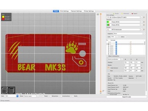oso mk3s multi-color de la pantalla lcd Impresora 3d las piezas 3d print model - Mito3D