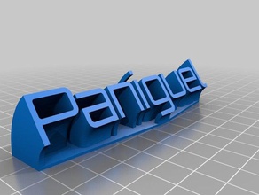 mi nombre de la oficina personalizado 3d print model - Mito3D