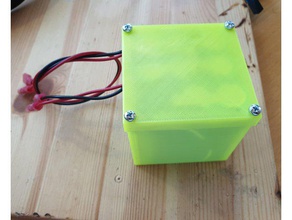 li-ion 18650 3p 3s battery box 60x63x67 mm model robots case 3d print model - Mito3D