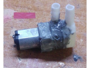 small water pump n20-like motor parts mini 3d print model - Mito3D