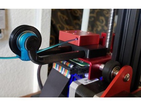 creality cr-10s pro filament guide w 608zz bearing 3d printer accessories cr10spro cr10s 3d print model - Mito3D