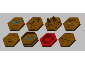 terraforming mars special tiles toy & game accessories boardgames 3d print model - Mito3D