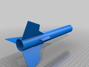 b-d motor cohete hobby modelo de 3d print model - Mito3D