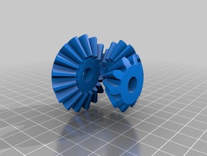 bevel gears 30 45 60 robotics 3d print model - Mito3D