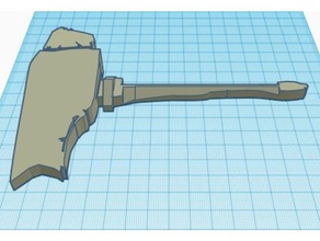 mortal kombat sub-zero ice hammer props sub zero umk3 3d print model - Mito3D