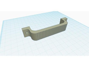 garden door handler 3d printing handle indoor outdoor screw 3d print model - Mito3D