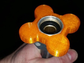 tuyau d'arrosage en fin de préhension facile bouton l'arthrite l'outil l'eau raccord 3d print model - Mito3D