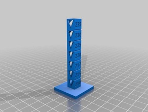 temp-tower 210 235 3d-Druck-tests kundengebundene 3d print model - Mito3D