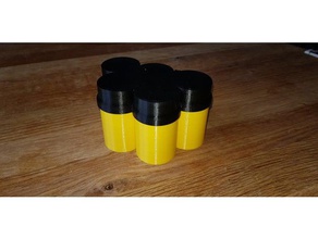 batterie scatola mono d a chiusura magnetica i contenitori contenitore di batteria porta box caso magnete stoccaggio 3d print model - Mito3D