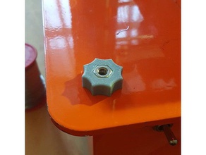m6 thumbwheel parts hand nut locknut 3d print model - Mito3D