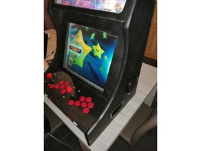 bartop arcade-handler video-Spiele arcade einfach drucken handler hilfreich stark video-Spiel 3d print model - Mito3D