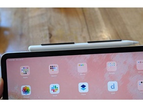 apple pencil gen2 holder ipad pro 2018 magnetic attachment tablet 3d print model - Mito3D