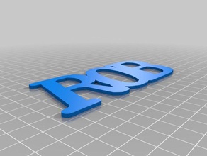rob nameoplate organizzazione su misura 3d print model - Mito3D