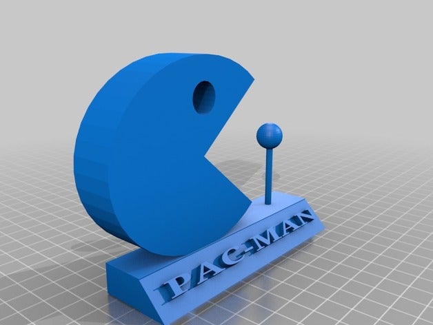 pac-man sinal brinquedos & games pac man 3D print model - Mito3D