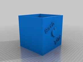 a hora do banho bin casa de banheira acessórios banheiro o organizador armazenamento caixa 3d print model - Mito3D