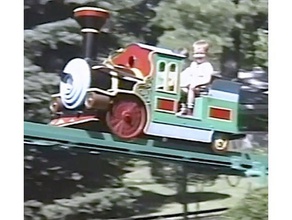 puffing billy di treno edifici e strutture parco divertimenti kiddie ride la ferrovia con il 3d print model - Mito3D