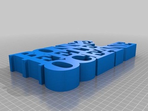 bonne fete oceane las esculturas personalizado 3d print model - Mito3D