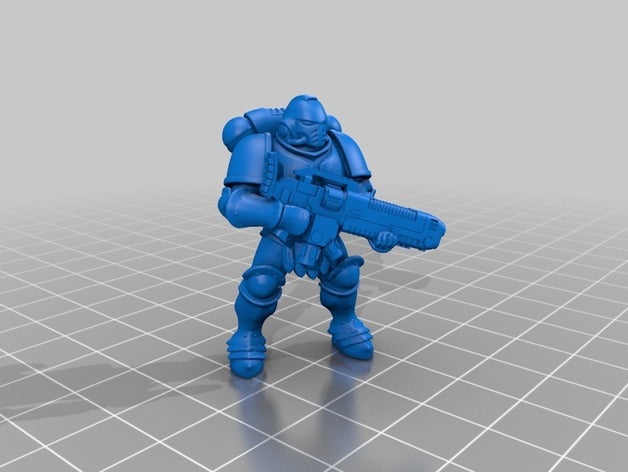 plastmatic prime sigmarine Modell-Roboter 3D print model - Mito3D