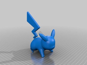 pikachu attack pets 3d print model - Mito3D