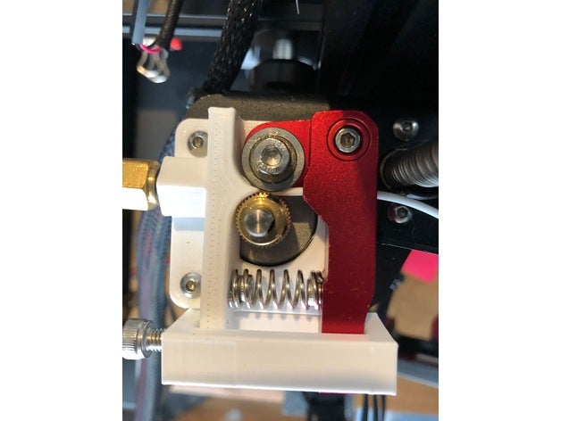 ender 3 extruder adjustment bracket 3d printer extruders cr-10 creality ender3 flexible filament ninjaflex 3D print model - Mito3D