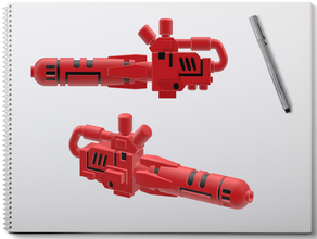 Raum kommunistischen mech rifle plasma-Art-tier-2 Spielzeug & Spiele tabletop 3d print model - Mito3D