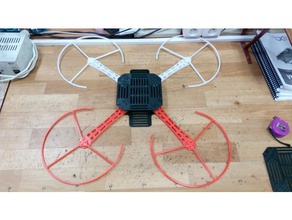 ancora un altro quadrocopter parti 550 4x25a monte fai da te drone diydrone dron telaio esc elica proppeller di guardia q-cervello montaggio qbrain quad quadcopter rc 3d print model - Mito3D