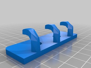 key hook x3 household 3d print model - Mito3D