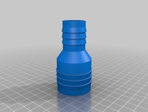 my customized hose adapter 38-24mm outdoor & garden 3d print model - Mito3D