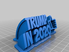 trump-2020 office personalizado 3d print model - Mito3D
