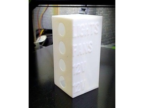 scatola interruttore 12,5 mm auto switch automotive 3d print model - Mito3D