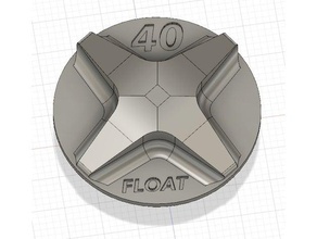 fox 40 air cap parts bike knob racing suspension 3d print model - Mito3D