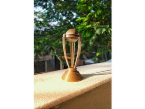 icc world cup 2019 games ball bat cricket trophy worldcup 3d print model - Mito3D