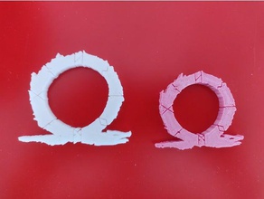 god war 4 omega logo signs & logos gow rune 3d print model - Mito3D