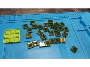 özelleştirilebilir qfp çip tepsi araç sahipleri & kutu arduino AVR durumda chip tutucu tepsisi customizer kit lab openscad organizasyon paket post posta servisi scad değildir 3d print model - Mito3D