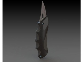 anatomic handle hand tools anatomical anatomically correct models knife organic shape 3d print model - Mito3D