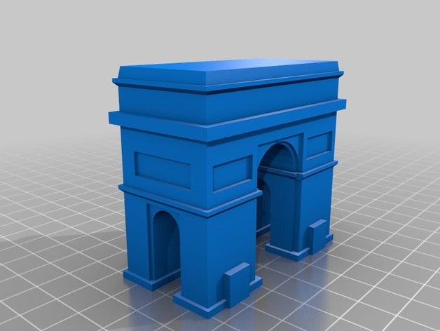 arc Triomphe'ye binalar ve yapılar bina kazanan 3D print model - Mito3D