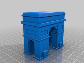 arc Triomphe'ye binalar ve yapılar bina kazanan 3d print model - Mito3D