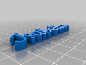 mon texte personnalisé 3d print model - Mito3D